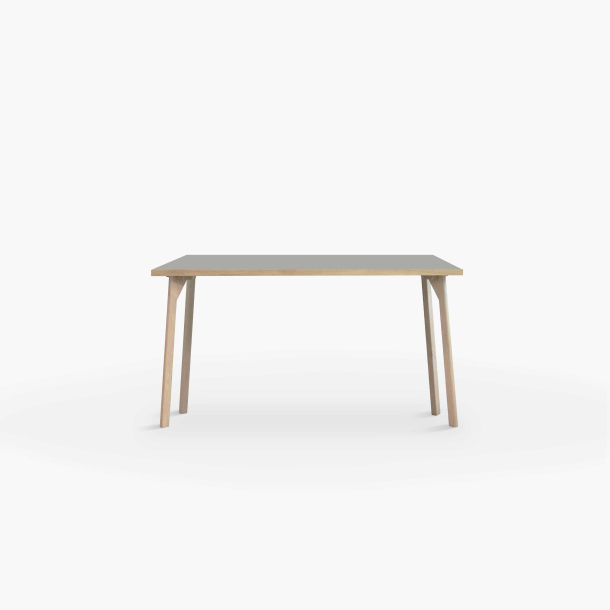 Domusnord Room Linoleums Skrivebord i Eg 140 x 70 cm i 21 farver Lysegr&aring; (Pebble)