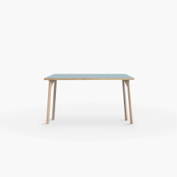 Domusnord Room Linoleum Desk in Oak 120 x 60 cm in 19 colors