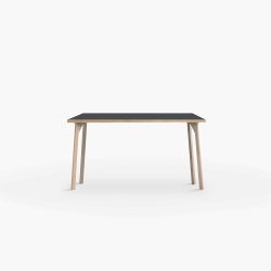 Domusnord Room Linoleum Desk and conference table in Oak 90 x 50 cm in 19 colors