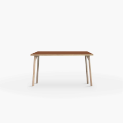 Domusnord Room Linoleum Desk and conference table in Oak 90 x 50 cm in 19 colors