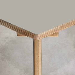 Domusnord Studio Linoleums Skrivebord og mdebord p Birkekrydsfiner 160 x 80 cm i 19 farver