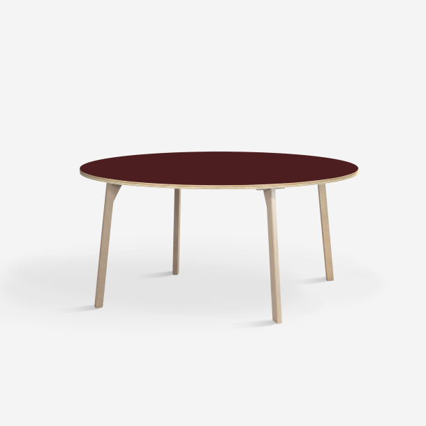 Domusnord Studio round Linoleum's Dining Table in plywood 110 cm in 19 colors
