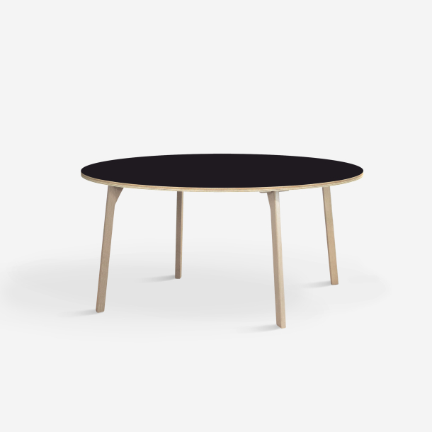 Domusnord Studio round Linoleum's Dining Table in plywood 110 cm in 19 colors