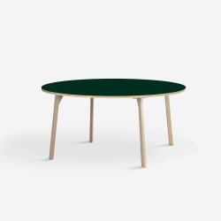 Domusnord Studio round Linoleum's Dining Table in plywood 110 cm in 19 colors