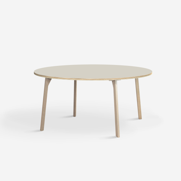 Domusnord Studio round Linoleum's Dining Table in plywood 110 cm in 19 colors