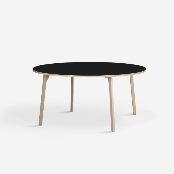 Domusnord Studio round Linoleum's Dining Table in plywood 110 cm in 19 colors
