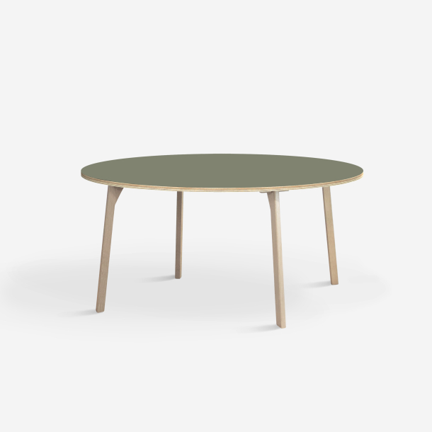 Domusnord Studio round Linoleum's Dining Table in plywood 110 cm in 19 colors