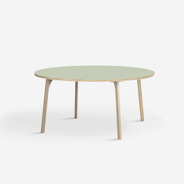 Domusnord Studio round Linoleum's Dining Table in plywood 110 cm in 19 colors