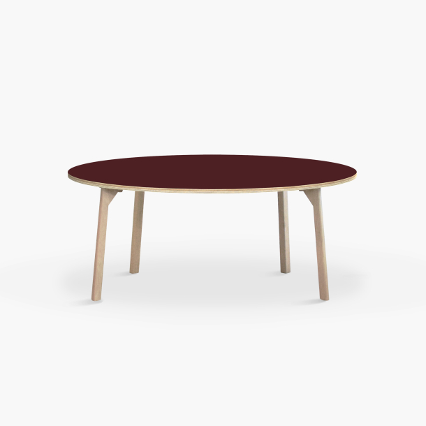 Domusnord Studio round Linoleum's Dining Table in plywood 120 cm in 19 colors