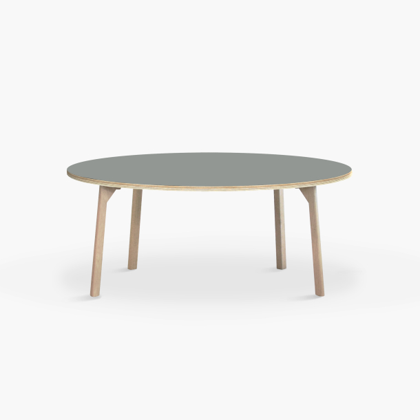 Domusnord Studio round Linoleum's Dining Table in plywood 130 cm in 19 colors