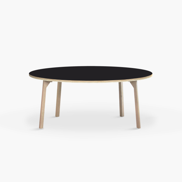 Domusnord Studio round Linoleum's Dining Table in plywood 130 cm in 19 colors