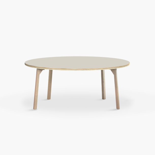 Domusnord Studio round Linoleum's Dining Table in plywood 130 cm in 19 colors