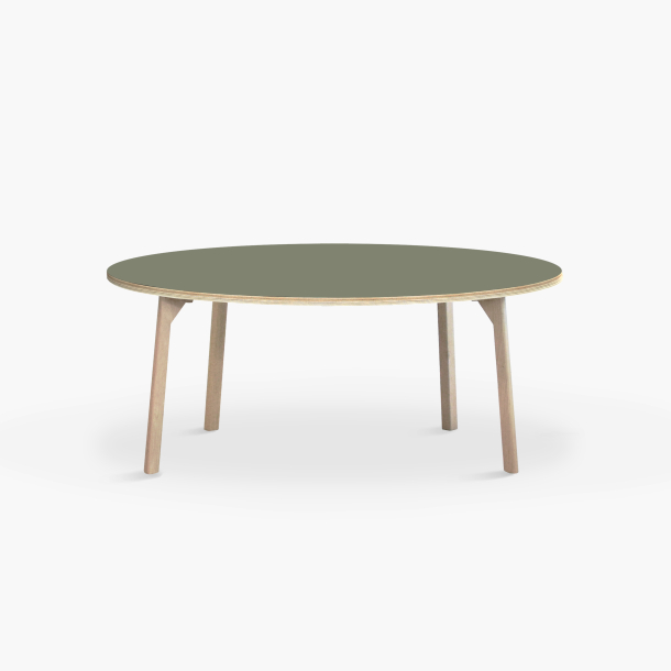 Domusnord Studio round Linoleum's Dining Table in plywood 130 cm in 19 colors