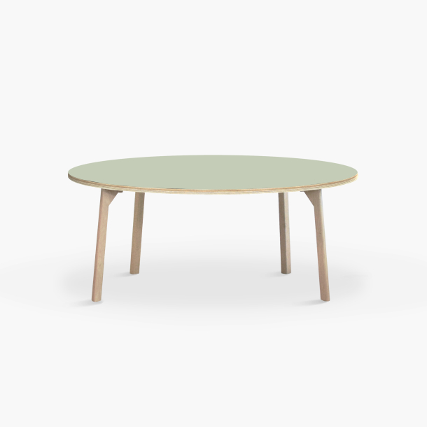 Domusnord Studio round Linoleum's Dining Table in plywood 130 cm in 19 colors