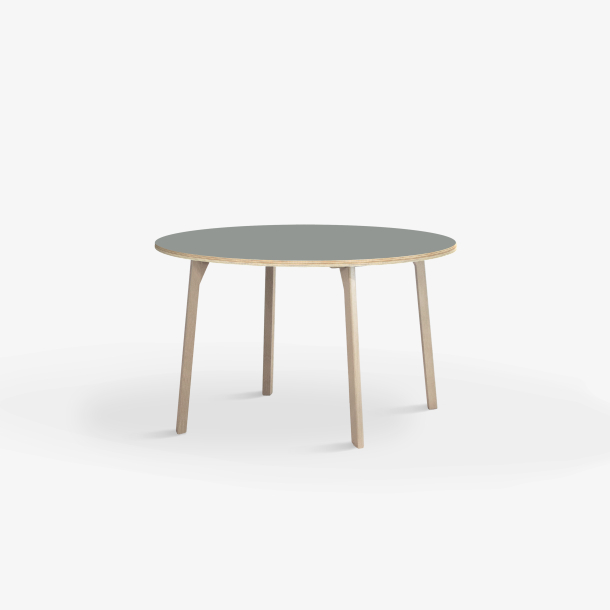 Domusnord Studio round Linoleum's Dining Table in plywood 90 cm in 19 colors