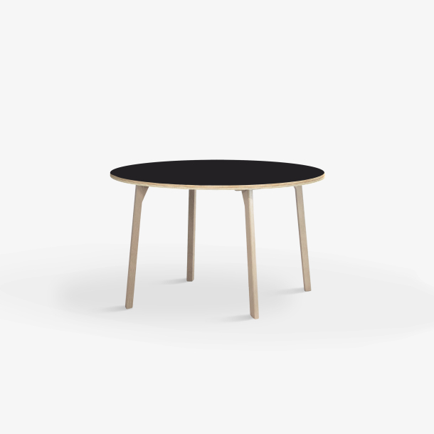 Domusnord Studio round Linoleum's Dining Table in plywood 90 cm in 19 colors