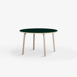 Domusnord Studio round Linoleum's Dining Table in plywood 90 cm in 19 colors