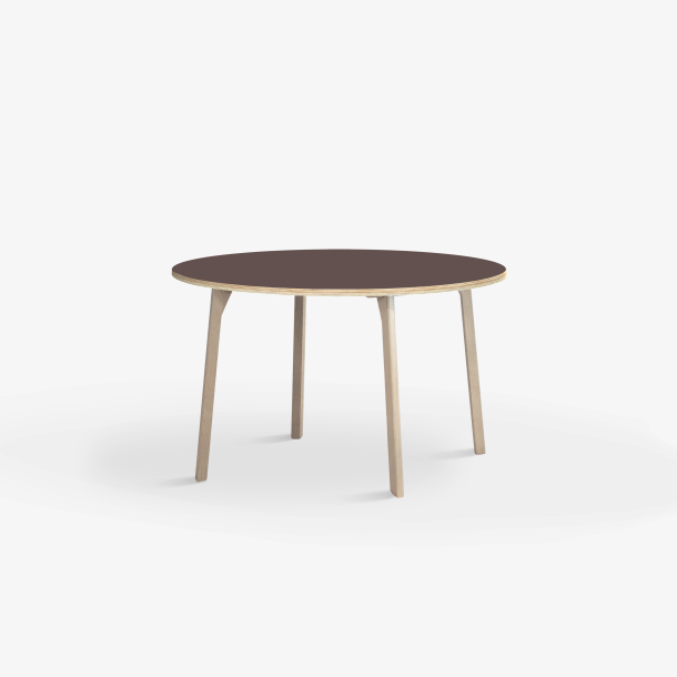Domusnord Studio round Linoleum's Dining Table in plywood 90 cm in 19 colors