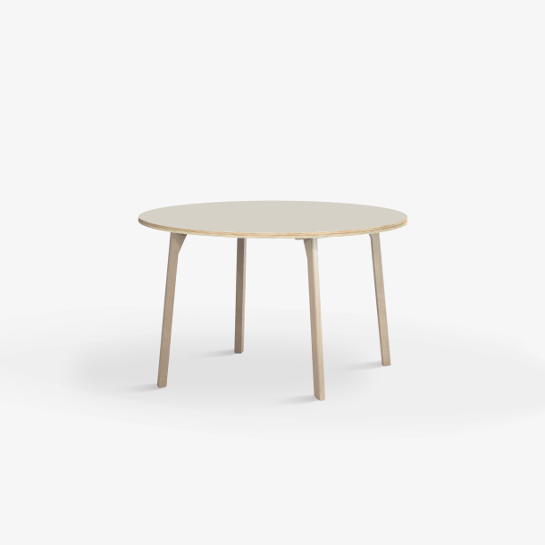 Domusnord Studio round Linoleum's Dining Table in plywood 90 cm in 19 colors