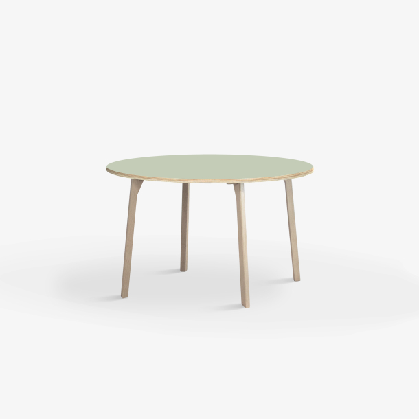 Domusnord Studio round Linoleum's Dining Table in plywood 90 cm in 19 colors