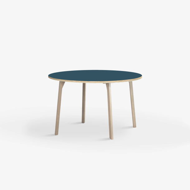 Domusnord Studio round Linoleum's Dining Table in plywood 90 cm in 19 colors
