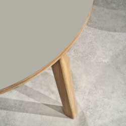 Domusnord Studio round Linoleum's Dining Table in plywood 90 cm in 19 colors