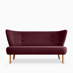 Domusnord Take a Break grote 2-zits lounge bank  Dark Heather  Bordeauxrood