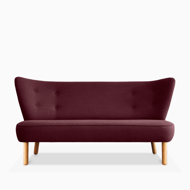 Domusnord Take a Break grote 2-zits lounge bank  Dark Heather  Bordeauxrood
