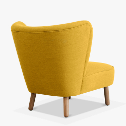 Domusnord Take a Break Loungestoel  Mustard Yellow  Mosterdgeel