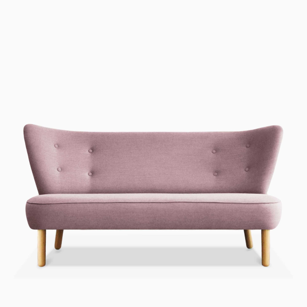 Domusnord Take a Break groe zweisitzige Lounge-Sofa  Dusty Rose  Rosa Grau