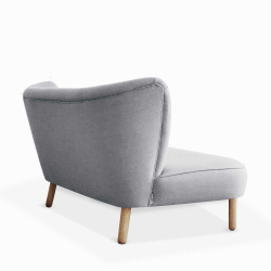 Domusnord Take a Break stor to personers lounge sofa - Misty Grey - lys grå
