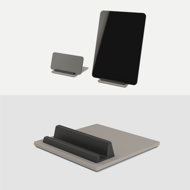 Domusnord Tile iPhone- und iPad-Halter  Cosy Grey / Warmes Grau