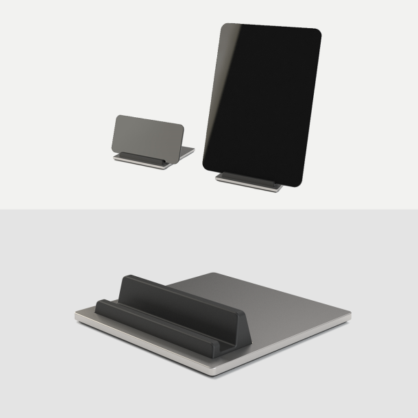 Domusnord Tile iPhone- und iPad-Halter  Steel / Stahl