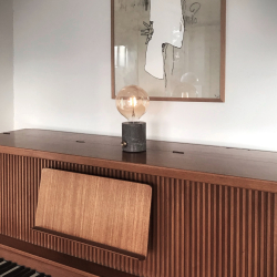 Domusnord Genopladelig &amp; Trdls Marmor Lampe gr