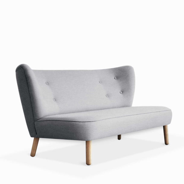 Domusnord Take a Break stor to personers lounge sofa - Misty Grey - lys grå