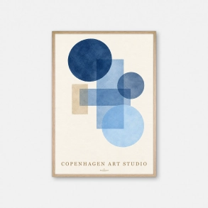 Copenhagen Art Studio - Sunday Blues - bl� plakat