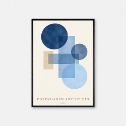 Copenhagen Art Studio - Sunday Blue Poster