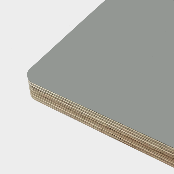 Domusnord Linoleum Table Top Plywood - Ash Grey all measures