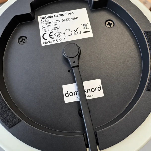 Domusnord Bubble Lamp Free draadloze lamp grijs glanzend