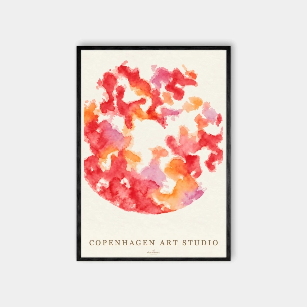 Copenhagen Art Studio - Global Dance Pink Poster