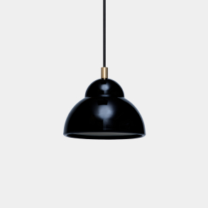Domusnord Bubble Lamp hanglamp klein plafondlamp zwart glanzend