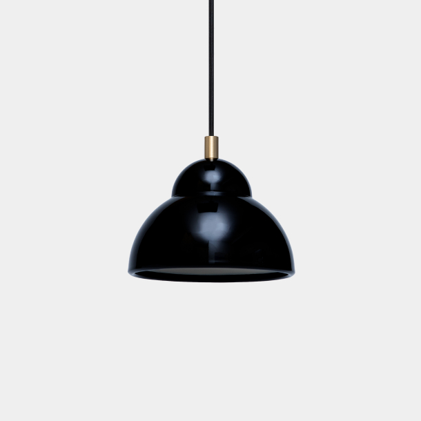 Domusnord Bubble Lamp hanglamp klein plafondlamp zwart glanzend
