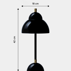Domusnord Bubble Lamp tafellamp zwart glanzend