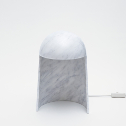 Domusnord Kleo Lamp tafellamp marmer wit en grijs