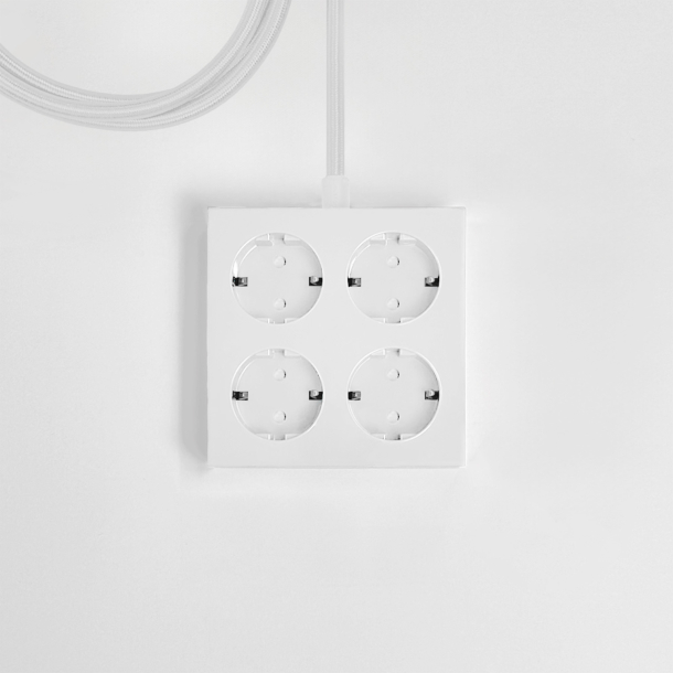 Domusnord Connector design Steckdose  Bright White - wei