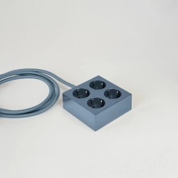Domusnord Connector design stekkerdoos  Ash Blue / blauw