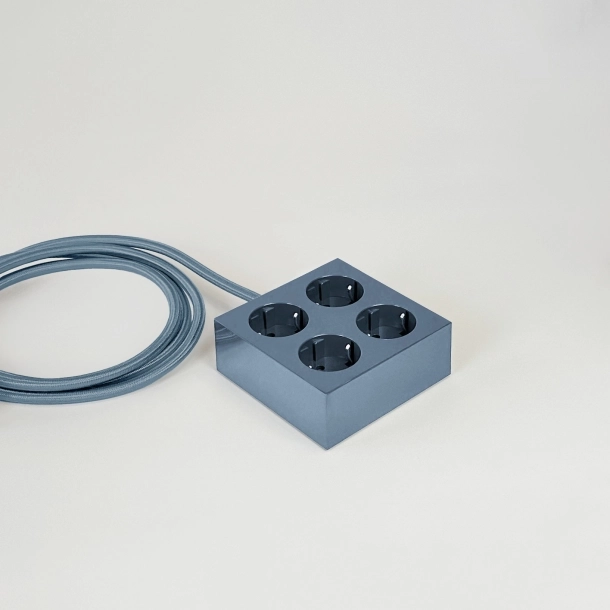Domusnord Connector design stekkerdoos  Ash Blue / blauw