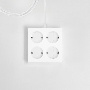 Domusnord Connector design stekkerdoos  Bright White / wit