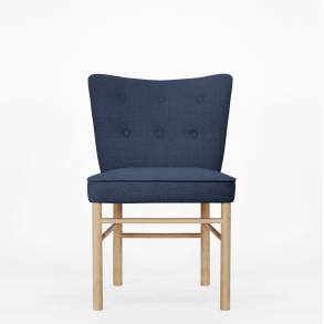 Domusnord Take a Break Eetkamerstoel Eiken  Royal Blue  Blauw