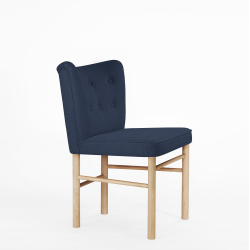 Domusnord Take a Break Eetkamerstoel Eiken  Royal Blue  Blauw